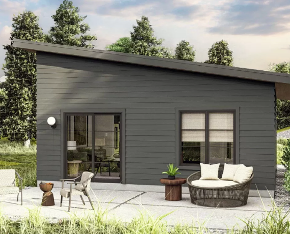 Modern 1-Bed ADU Cottage House Plan