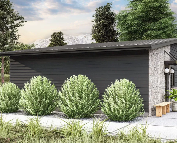 Modern 1-Bed ADU Cottage House Plan