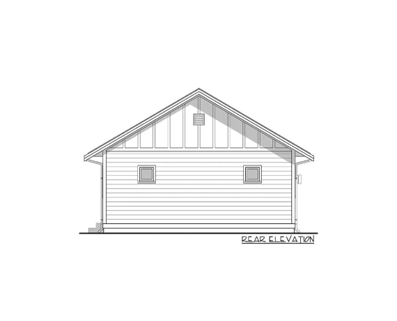 Economical 3-Bed New American Cottage with Large Deck