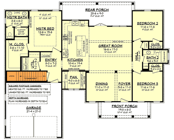 Modern Farmhouse Plan with Open Concept Living