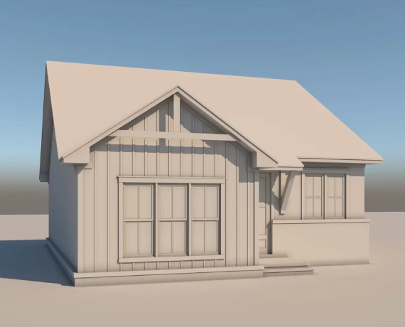 Bed Traditional Cottage with Front and Rear Porches
