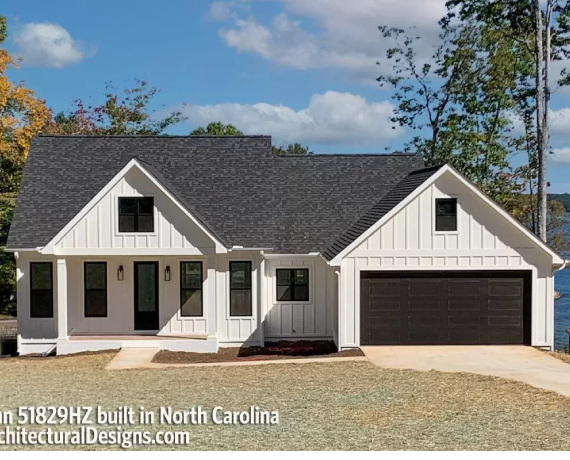 Modern Farmhouse Plan with Open Concept Living