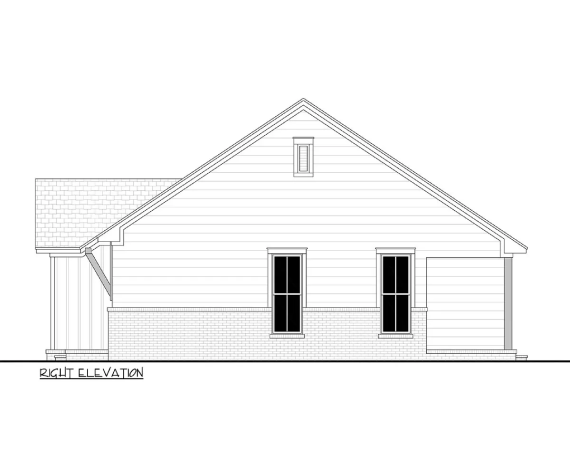Bed Traditional Cottage with Front and Rear Porches