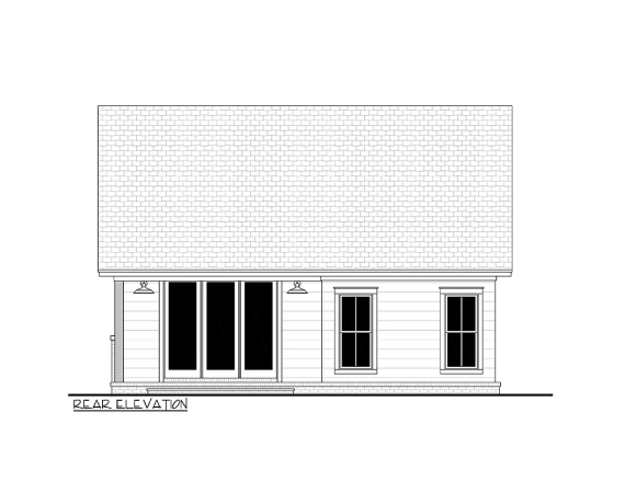 Bed Traditional Cottage with Front and Rear Porches