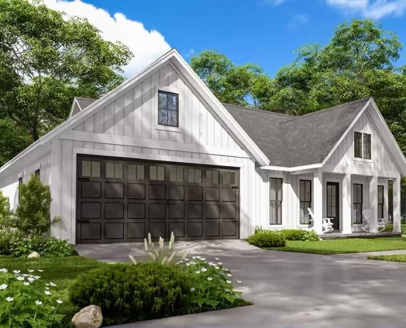 Modern Farmhouse Plan with Open Concept Living