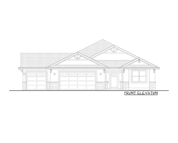Exclusive Shingle, Stone and Stucco One-story Craftsman